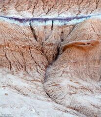 Utah, erosion, mud, bentonite, lines, badlands, geology
