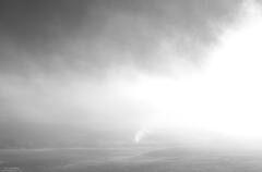 Geyser Through The Fog