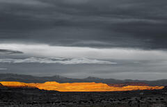 Spotlit Butte