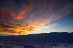 Sunset Over The Salt Flats