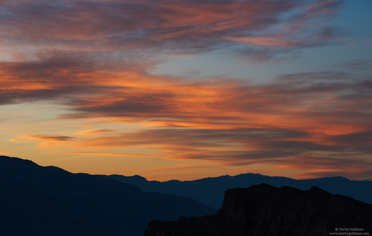 death valley, national, park, sky, sunset, desert, cloud, evening
