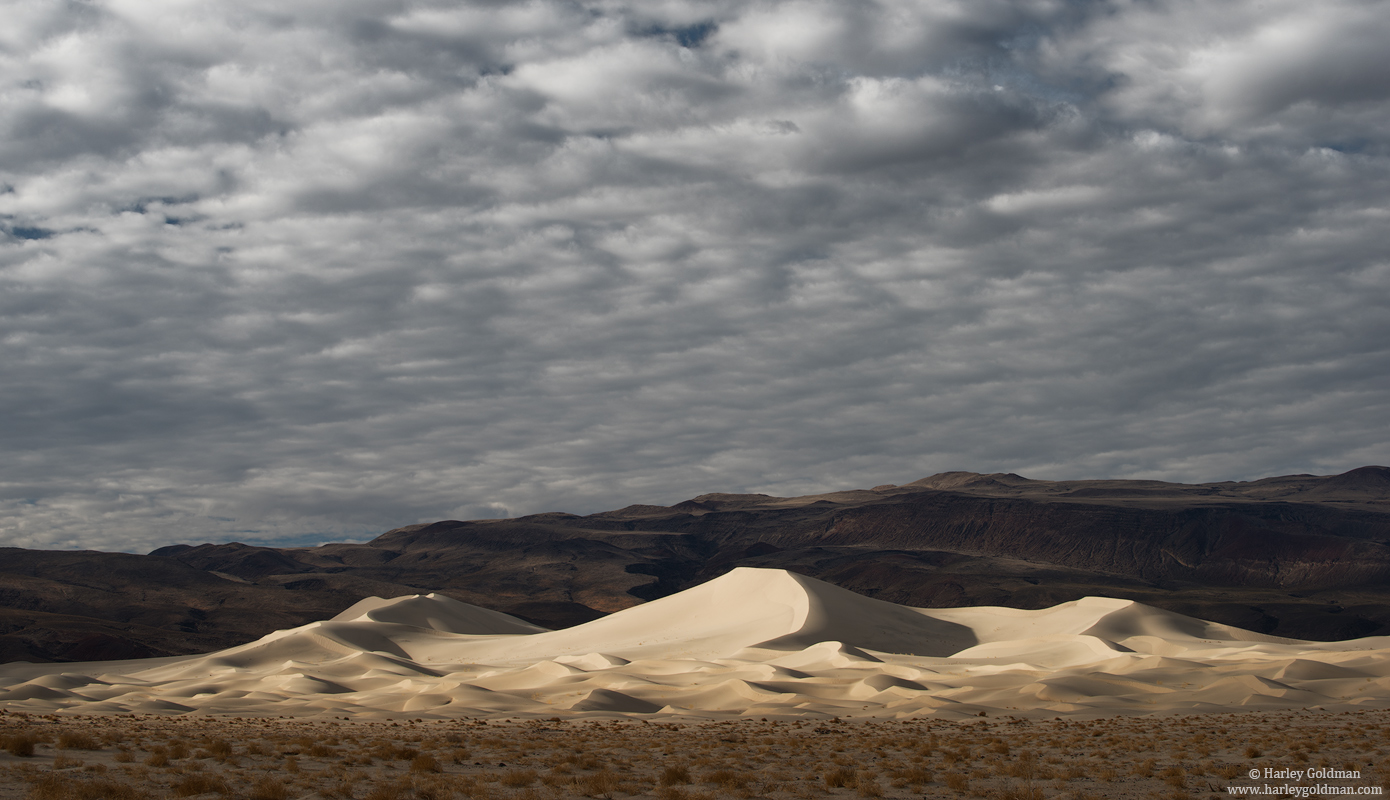 death valley, national, park, dune, sand, cloud, mountain