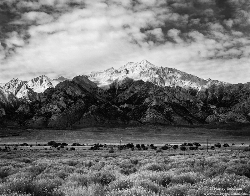 Mt. Williamson in the Sierra Nevada from Highway 395 in the Owens Valley