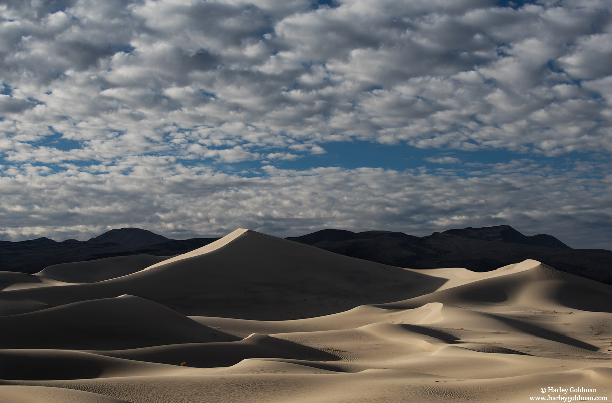 death valley, national, park, dune, shadow, eureka dunes, clouds