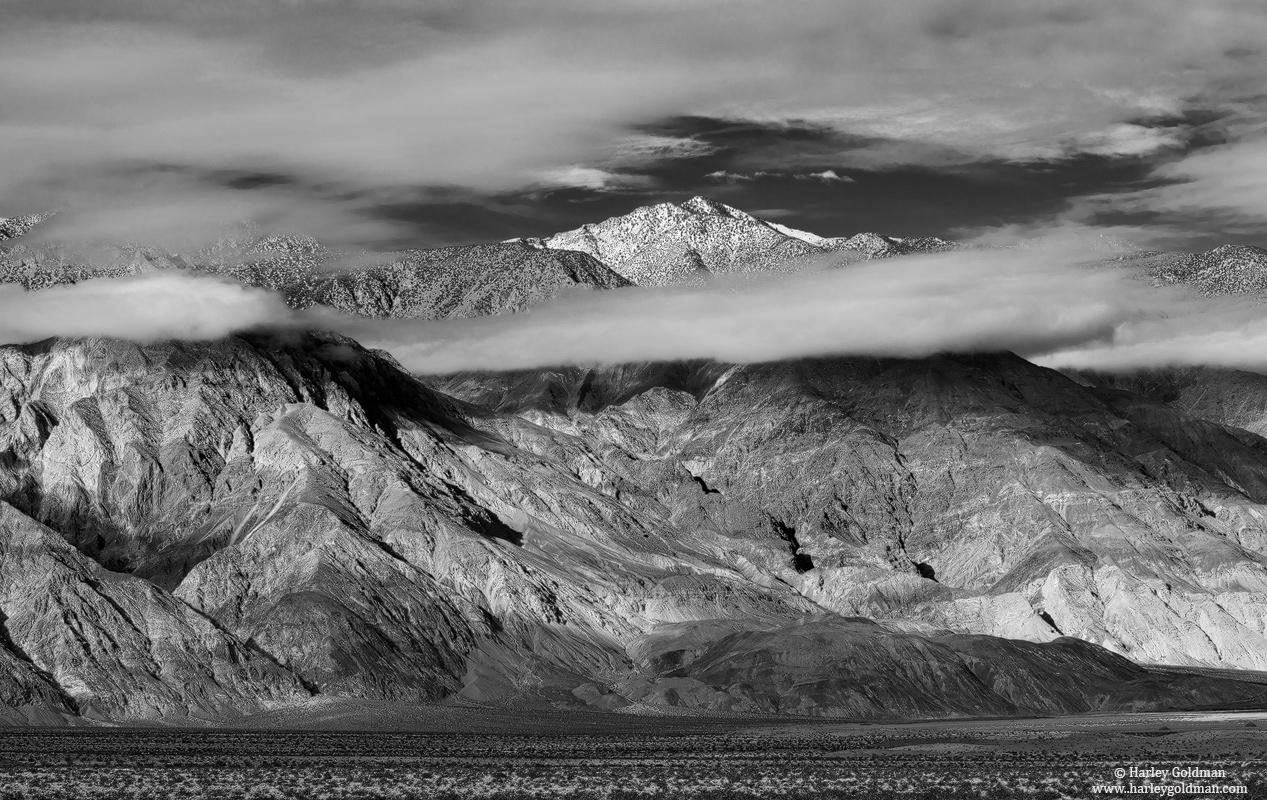 death valley, park, cloud, mountain, desert, snow