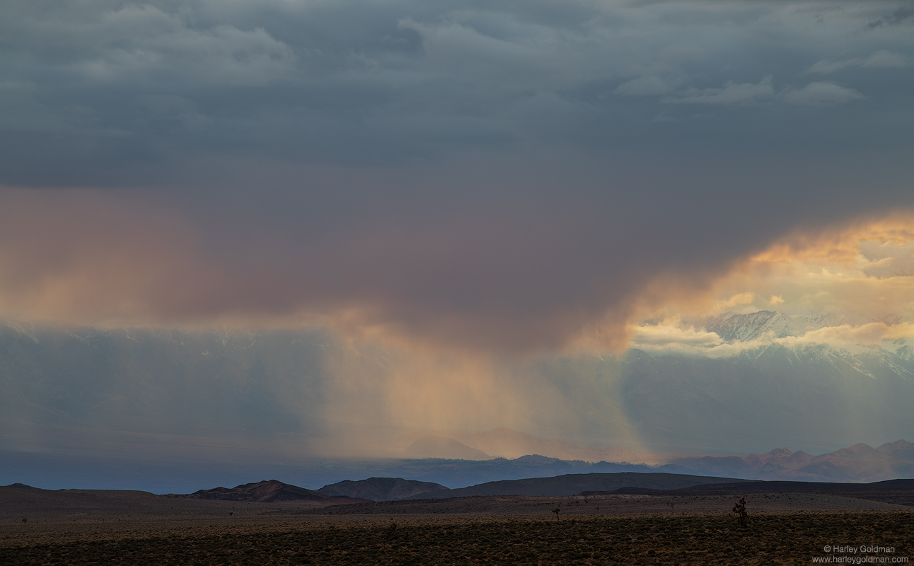 Rain Near Death Valley Landscape mountain and desert photography